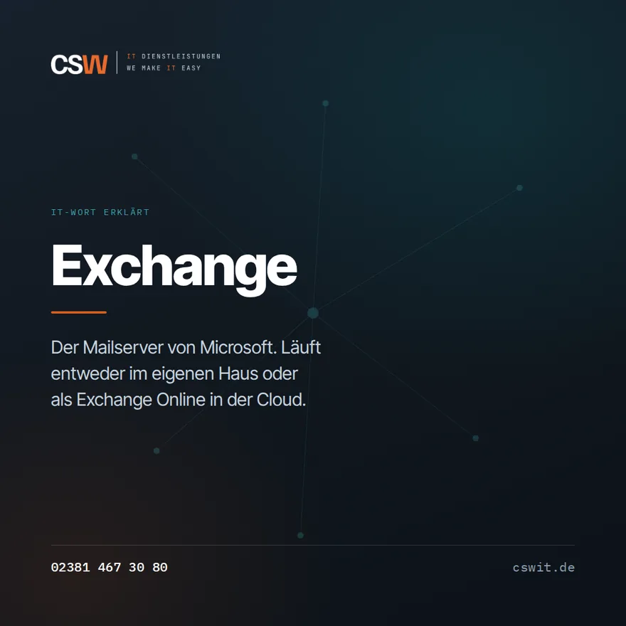 Grafik: Erklärung des Begriffs Exchange